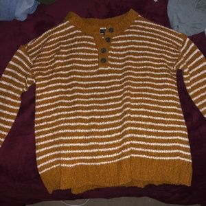 Orange striped American Eagle sweater